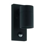 Eglo Vägglampa Riga 5 Stål Svart 2W 250lm - 830 Varm Vit | IP44 - Rörelsesensor